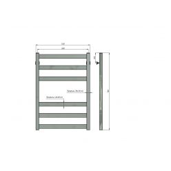 Полотенцесушитель водяной Stinox Verona 50x80 сатин