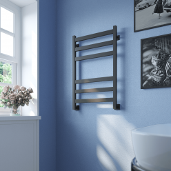 Полотенцесушитель водяной Stinox Verona 50x80 черный матовый