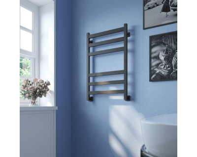 Полотенцесушитель водяной Stinox Verona 50x80 черный матовый