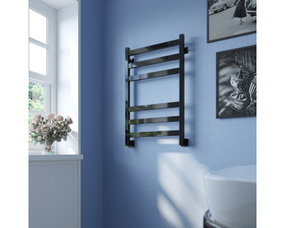 Полотенцесушитель водяной Stinox Verona 50x80 черный глянец