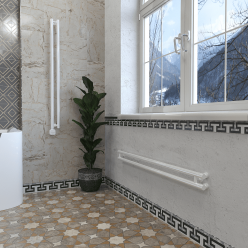 Дизайн-радиатор отопления Stinox Minori Design 10x120 белый глянец