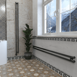 Дизайн-радиатор отопления Stinox Minori Design 10x180 черный глянец