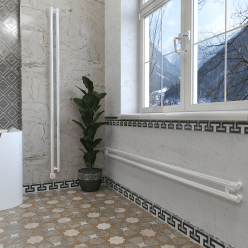 Дизайн-радиатор отопления Stinox Minori Design 10x180 белый глянец