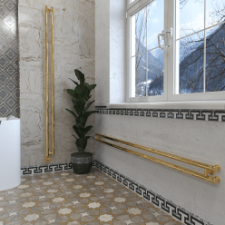 Дизайн-радиатор отопления Stinox Minori Design 10x180 золото глянец