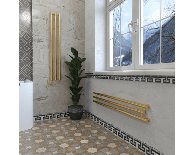 Дизайн-радиатор отопления Stinox Minori Design 17x120 золото сатин