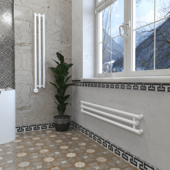 Дизайн-радиатор отопления Stinox Minori Design 17x120 белый матовый