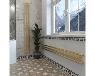 Дизайн-радиатор отопления Stinox Minori Design 17x180 золото сатин