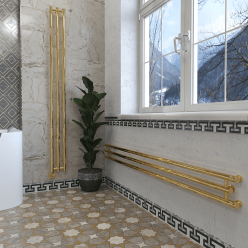 Дизайн-радиатор отопления Stinox Minori Design 17x180 золото глянец