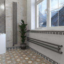 Дизайн-радиатор отопления Stinox Minori Design 17x180 черный матовый