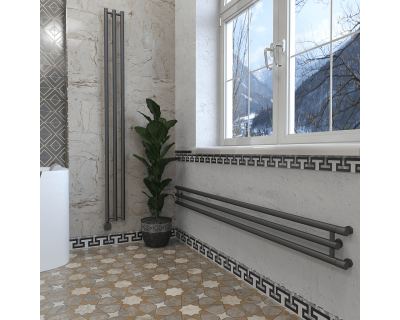 Дизайн-радиатор отопления Stinox Minori Design 17x180 черный матовый