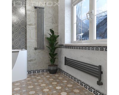 Дизайн-радиатор отопления Stinox Quatro Design 22x120 черный матовый