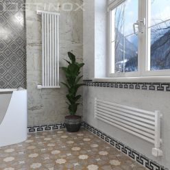 Дизайн-радиатор отопления Stinox Quatro Design 30x120 белый глянец