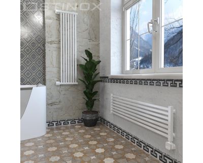 Дизайн-радиатор отопления Stinox Quatro Design 30x120 белый глянец