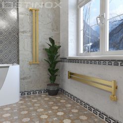 Дизайн-радиатор отопления Stinox San Remo Design 16x120 золото сатин