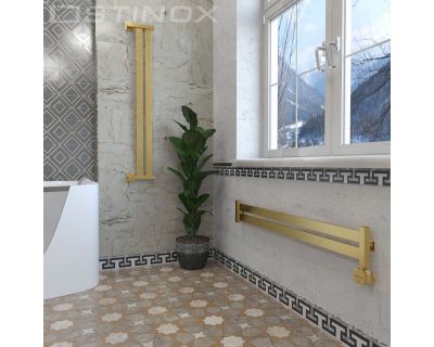 Дизайн-радиатор отопления Stinox San Remo Design 16x120 золото сатин