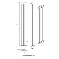 Дизайн-радиатор отопления Stinox San Remo Design 16x120 золото сатин