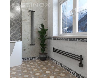 Дизайн-радиатор отопления Stinox Toscana Design 14x120 черный глянец