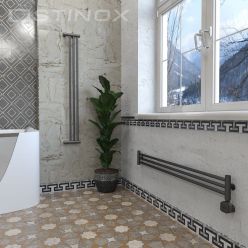 Дизайн-радиатор отопления Stinox Toscana Design 14x120 черный матовый