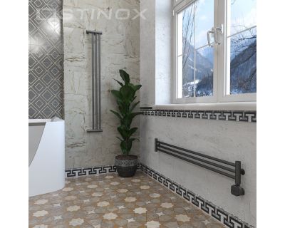 Дизайн-радиатор отопления Stinox Toscana Design 14x120 черный матовый