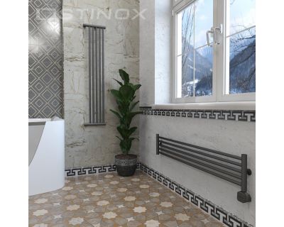 Дизайн-радиатор отопления Stinox Toscana Design 22x120 черный матовый
