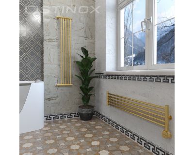 Дизайн-радиатор отопления Stinox Toscana Design 22x120 золото сатин