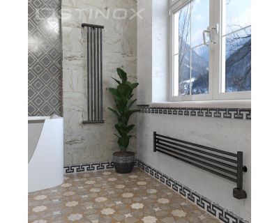 Дизайн-радиатор отопления Stinox Toscana Design 22x120 черный глянец