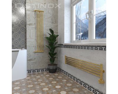 Дизайн-радиатор отопления Stinox Toscana Design 22x120 золото глянец