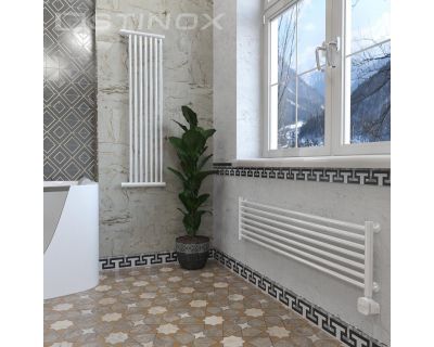 Дизайн-радиатор отопления Stinox Toscana Design 30x120 белый глянец