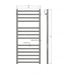Полотенцесушитель водяной Stinox Classic Luxe 50x120