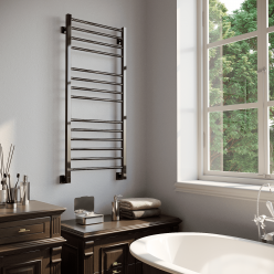 Полотенцесушитель водяной Stinox Classic Luxe 50x120 черный глянец