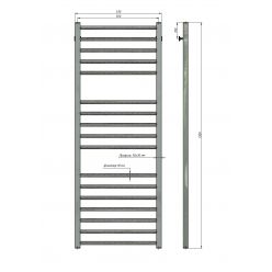 Полотенцесушитель водяной Stinox Classic Luxe 50x140 золото сатин