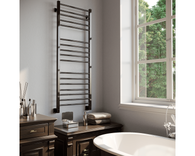 Полотенцесушитель водяной Stinox Classic Luxe 50x140 черный глянец