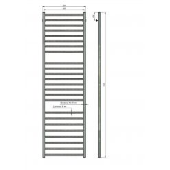 Полотенцесушитель водяной Stinox Classic Luxe 50x180