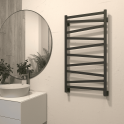 Полотенцесушитель водяной Stinox Madena 50x100 черный матовый