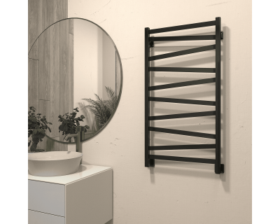 Полотенцесушитель водяной Stinox Madena 50x100 черный глянец