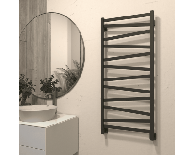 Полотенцесушитель водяной Stinox Madena 50x120 черный матовый