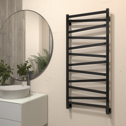 Полотенцесушитель водяной Stinox Madena 50x120 черный глянец