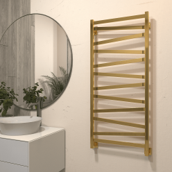 Полотенцесушитель водяной Stinox Madena 50x120 золото глянец