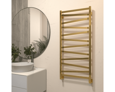 Полотенцесушитель водяной Stinox Madena 50x120 золото глянец