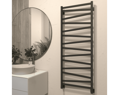 Полотенцесушитель водяной Stinox Madena 50x140 черный матовый