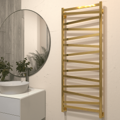 Полотенцесушитель водяной Stinox Madena 50x140 золото глянец