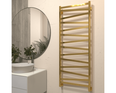 Полотенцесушитель водяной Stinox Madena 50x140 золото глянец