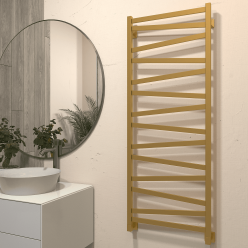 Полотенцесушитель водяной Stinox Madena 50x140 золото сатин