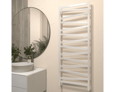 Полотенцесушитель водяной Stinox Madena 50x140 белый глянец