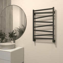 Полотенцесушитель водяной Stinox Madena 50x80 черный матовый