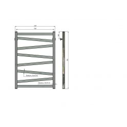 Полотенцесушитель водяной Stinox Madena 50x80 белый матовый
