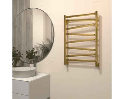 Полотенцесушитель водяной Stinox Madena 50x80 золото глянец