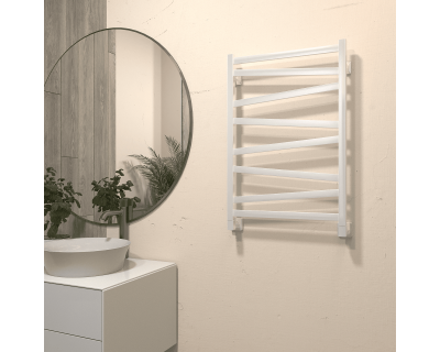 Полотенцесушитель водяной Stinox Madena 50x80 белый глянец