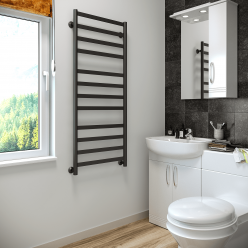 Полотенцесушитель водяной Stinox Maxima Luxe 50x120 черный матовый