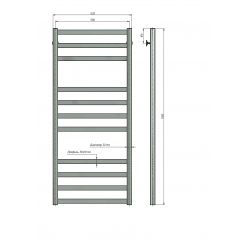 Полотенцесушитель водяной Stinox Maxima Luxe 50x120 белый глянец